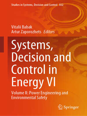 cover image of Systems, Decision and Control in Energy VI